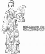 Fashions Dover Colouring Doverpublications sketch template