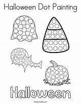 Coloring Dot Halloween Painting Built California Usa Print Twistynoodle sketch template