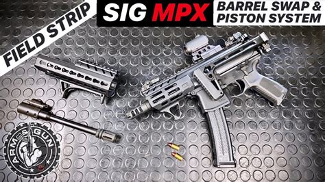 sig mpx barrel swap piston system disassembly youtube