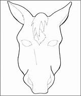 Coloring Face Pages Horse Pig Zebra Mask Getdrawings Getcolorings sketch template