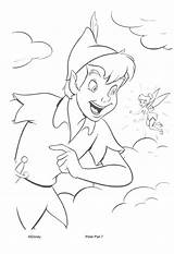 Coloring Pan Peter Pages Disney Tinkerbell sketch template