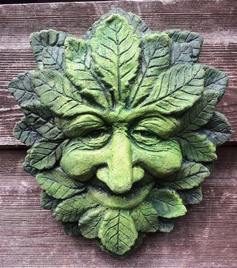 wise green man wall plaque amazoncouk garden outdoors