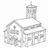 Chiese Catolica Kirchen Stampare Kleurplaten Kerken Religione Malvorlagen Animaatjes Kleurplaat Eglise sketch template