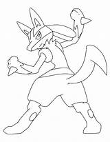 Lucario Pokemon Coloringtop sketch template