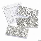 Calendars Pocket 2021 Coloring Adult 2022 Orientaltrading S7 Calendar Printable Stationery sketch template