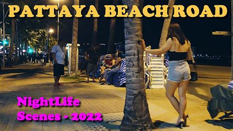 Pattaya Nightlife 👯 Beach Road Night Walk Tour Pov Scenes Freelancers