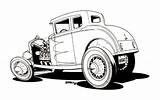 Car Rod Hot Coloring Drawings Cartoons Cartoon Rods Rat Gasser Pages Classic Cars Stencils Airbrush Adult Drawing Visit Book Hotrods sketch template