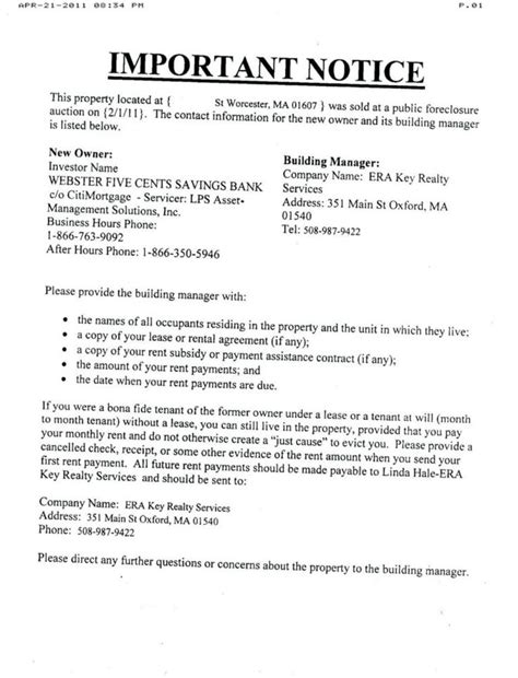 foreclosure letter template letter templates business letter