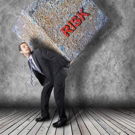 businessman carrying heavy stone package stock photo aff heavy carrying businessman