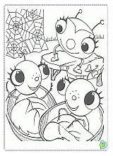 Coloring Spider Miss Dinokids Book sketch template