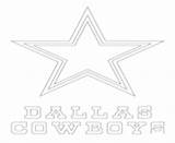 Coloring Pages Cowboys Dallas Printable Football Sport Logo sketch template