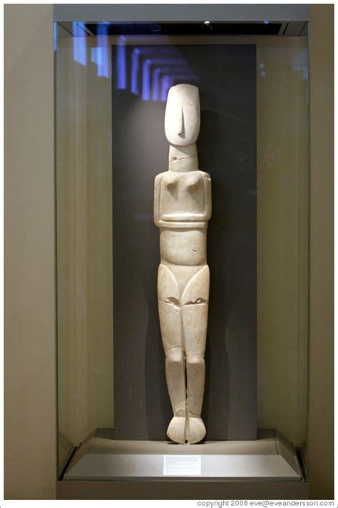 Cycladic Idol Of A Woman From 2800 2300 Bc National Archaeological