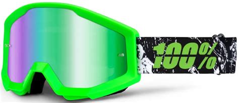 percent strata mirrored goggles crafty lime
