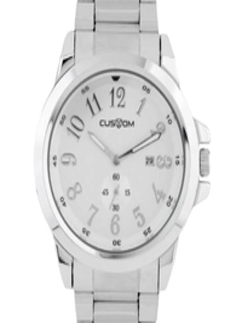 buy custom men  white dial   watches  men  myntra