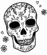 Caveira Skulls Caveiras Colorir Dead Mexicanas Pesquisa sketch template