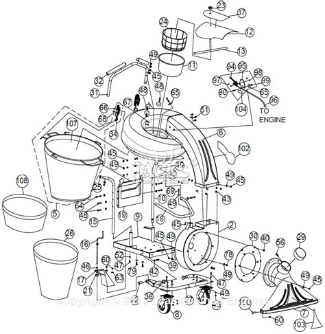 billy goat blower parts diagram