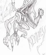 Ridley Metroid sketch template
