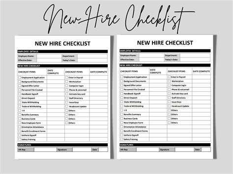 This New Hire Employee Checklist Template Is Ideal To Keep Track Of All