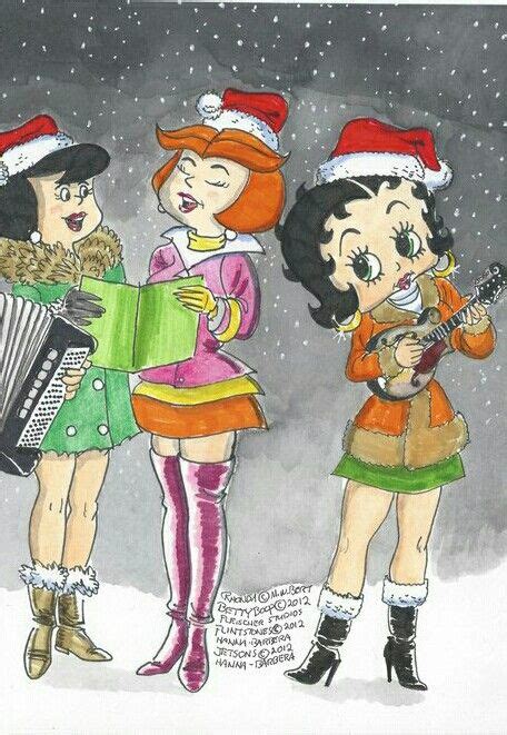 Betty Rubble Mrs Jetson And Betty Boop Singing Christmas Carols By