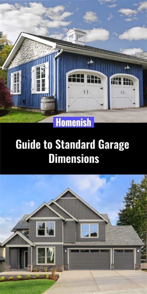 standard garage dimensions   diagrams homenish