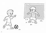 Colorare Disegno Calcio Rigore Penalty Keeper Voetbal Calciatori Futebol Messi Malvorlage Fussball Meninos Handebol sketch template