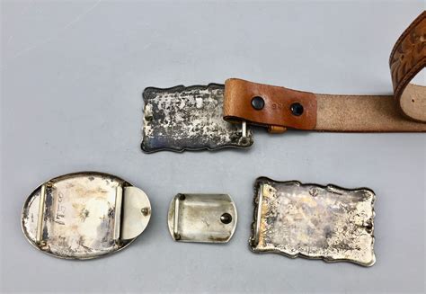 vintage belt buckle collection