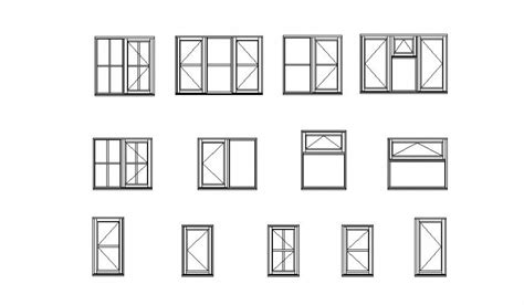 drawing   type window blocks autocad file  includes elevation