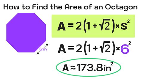find  area   octagon   easy steps mashup math