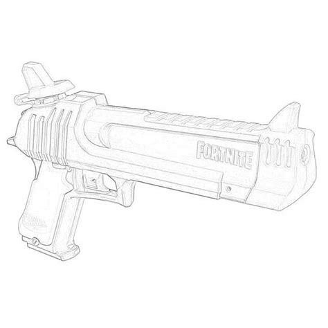 printable fortnite gun coloring pages