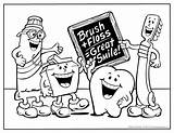 Coloring Pages Teeth Preschool Dentist Popular Coloringhome sketch template