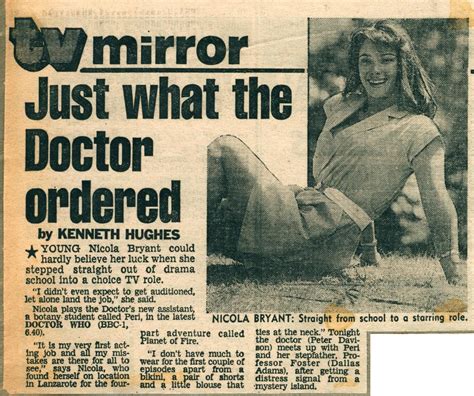 Just What The Doctor Ordered The Mirror The Doctor Who Cuttings Archive