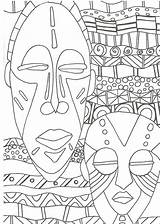 Coloriage Africain Masque Africains Masques Dessin Africaine Artesanias African Cp Mexicanas Sur Colorier Maternelle Imprimer Tradicionales Africana Africanas Kirikou Motif sketch template