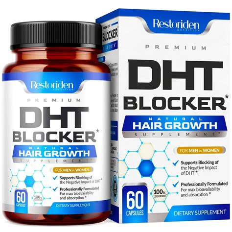 restoriden dht blocker hair loss supplement supports healthy hair growth helps stimulate