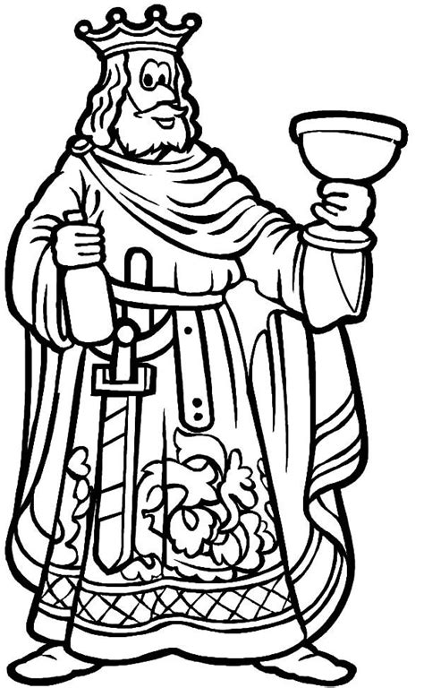 king lift  glass toast coloring pages kids play color coloring