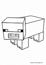 Minecraft Coloring Pages Color Print Animals Pig Book Creeper Browser Window Popular Sheep sketch template
