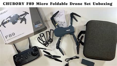 chubory  micro foldable drone set unboxing youtube