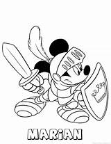 Marian Mickey Mouse Naam sketch template