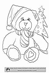 Coloring Bear Gummy Pages Christmas Library Clipart sketch template