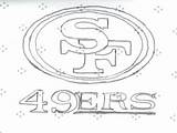 49ers Coloring Pages Sf Rated Getdrawings Getcolorings Drawing Logo sketch template