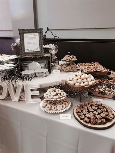 Rustic Vintage Pittsburgh Cookie Table For A Wedding Dessert Bar