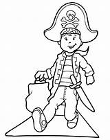 Pirate Coloring Pirates Pages Costume Kids Outline Halloween Color Clipart Trick Colouring Kid Printables Ship Party Costumes Colorier Printactivities Do sketch template