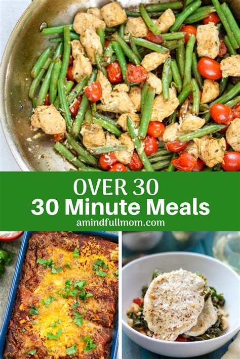 Quick And Healthy Dinner Ideas 30 Minute Meals Healthy Quick Healthy