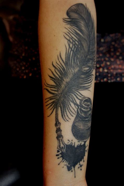 Feather Tattoos Pen Ink Tattoo Feather Pen Tattoo