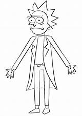 Morty Rick Coloring Pages Coloringway sketch template