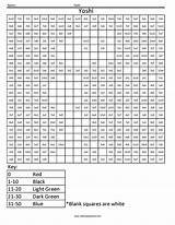 Coloring Multiplication Pixel Math Color Number Pages Yoshi Printable Worksheet Nintendo Squares Worksheets Basic Hard Fun Print Kids Online Squared sketch template