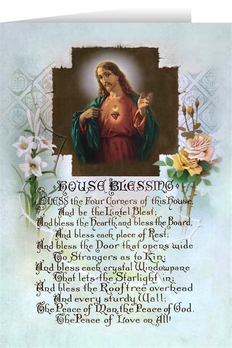 house blessing prayer greeting card
