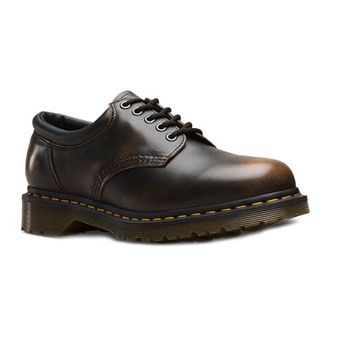 dr martens  unisex  eyelet padded collar shoes butterscotch