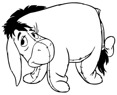 eeyore coloring page coloring pages