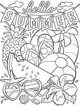 Summer Crayola Hello Coloring Pages Choose Board Sheets sketch template