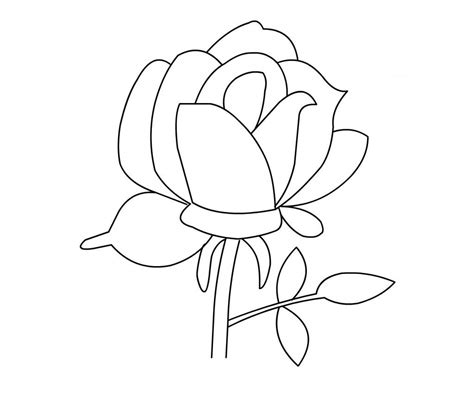 printable roses coloring pages  kids rose coloring pages